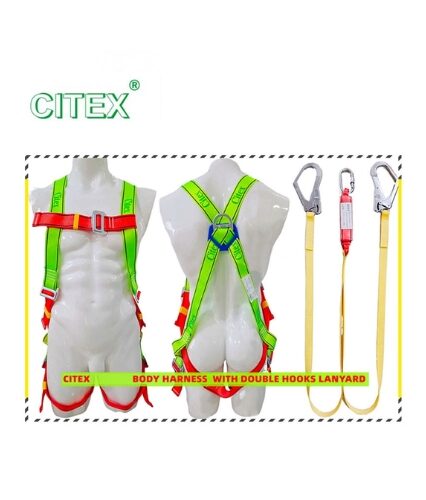 The Citex Full Body Harness offers essential fall protection, designed for professionals working in high-risk environments. Featuring durable D-rings and adjustable straps, this harness ensures secure attachment points and a comfortable fit, promoting safety and stability. Constructed with high-strength materials, the Citex harness withstands daily wear, making it ideal for construction, maintenance, and industrial applications. Perfect for professionals in Pakistan seeking reliable safety equipment, the Citex Full Body Harness combines durability with ease of use, ensuring dependable fall protection for a variety of tasks. Highlights: Material: High-strength, durable webbing for longevity Secure D-rings for stable attachment Adjustable straps for personalized comfort Uses: Ideal for construction, maintenance, and industrial work at heights Suitable for environments needing full body harnesses Effective in ensuring worker safety during high-risk activities Features: Secure D-ring attachment for reliable support Ergonomic, adjustable design for all-day wear Complies with essential fall protection standards Benefits: Provides essential fall protection at heights Durable for extended use in demanding environments Comfortable fit for professionals needing dependable safety gear