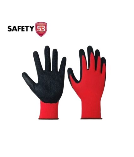 The Crinkle Latex Rubber Hand Coated Safety Work Gloves provide excellent grip and flexibility, making them perfect for various industrial and manual tasks. These gloves are coated with crinkle-textured latex, offering a firm grip and enhanced control when handling tools or materials. The lightweight, flexible design allows for comfortable wear during extended use, making these gloves ideal for construction, automotive, and general maintenance work. Perfect for professionals in Pakistan, these gloves combine flexibility and grip, providing essential hand protection in diverse work environments. Highlights: Material: Crinkle latex coating for improved grip Lightweight, breathable fabric for comfort Flexible design for unrestricted movement Uses: Ideal for construction, automotive, and maintenance tasks Suitable for handling slippery or hard-to-grip materials Effective for professionals needing secure hand protection Features: Crinkle-textured latex coating for firm grip Flexible, comfortable fit for long shifts Durable construction for extended use Benefits: Provides strong grip and control on various surfaces Comfortable for extended wear without hand fatigue Essential for professionals needing reliable, flexible gloves