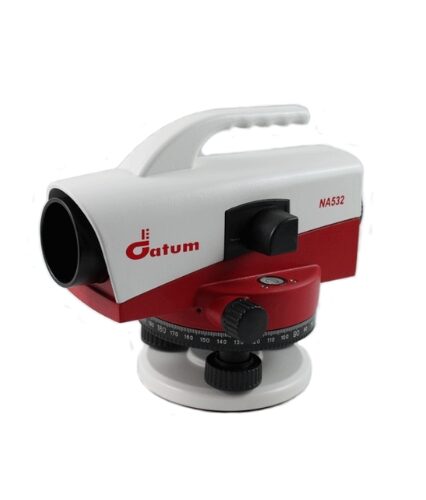 The DATUM NA532 Automatic Level is a versatile and reliable tool designed for precise leveling tasks in surveying and construction Featuring high-quality optics and automatic leveling capabilities, this instrument provides accurate readings in various field conditions, making it ideal for engineers, surveyors, and builders Its robust design and water-resistant construction ensure it performs well in demanding environments The DATUM NA532 offers an easy-to-use, stable solution for leveling, enhancing accuracy and efficiency in both small and large-scale projects This dependable automatic level is essential surveying equipment for professionals who require consistent performance Highlights: Material: Durable, water-resistant casing Clear, high-quality optical lenses Impact-resistant construction for field durability Uses: Ideal for construction sites, engineering, and topographic surveys Suitable for precise leveling tasks Effective in providing stable, accurate measurements in the field Features: Automatic leveling for ease of use High-quality optics for clear, precise readings Sturdy build for reliable outdoor performance Benefits: Enhances accuracy and reliability in leveling Withstands environmental challenges in the field Provides clear measurements for professional surveying