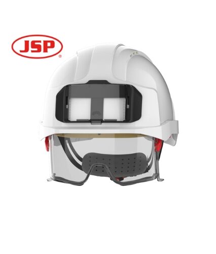 The EVO® VISTAlens® Safety Helmet with ID Card Holder delivers premium head and eye protection for professionals in construction and industrial environments. Featuring an integrated VISTAlens® face shield, this helmet provides clear, full-face protection against debris and impacts. The built-in ID card holder adds convenience, making it ideal for sites with stringent identification protocols. Designed for professionals in Pakistan, the EVO® VISTAlens® Helmet combines comfort, functionality, and advanced safety features, ensuring comprehensive protection for demanding tasks. Highlights: Material: Durable shell for high-impact resistance Clear polycarbonate VISTAlens® face shield for full-face protection Integrated ID card holder for added convenience Uses: Ideal for construction, manufacturing, and industrial tasks Suitable for environments requiring face and head protection Effective in providing compliance with workplace ID requirements Features: Full-face VISTAlens® shield for advanced eye protection Built-in ID card holder for identification purposes Durable, comfortable design for long-term use Benefits: Provides head and face protection in high-risk environments Ensures convenience with integrated ID card functionality Critical for professionals needing reliable, dual-purpose safety gear