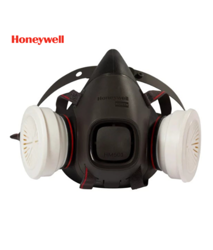 The Economical Half Face Mask HM 500 Series by Honeywell offers cost-effective respiratory protection without compromising on quality. Designed for comfort, this half-face mask provides protection against dust, fumes, and non-oil-based particulates, making it ideal for construction, woodworking, and maintenance tasks. The ergonomic, lightweight design ensures a secure fit, and its compatibility with replaceable cartridges allows for extended use in various industrial environments. Ideal for professionals in Pakistan, the Honeywell HM 500 Series offers affordability with Honeywell’s trusted quality, ensuring reliable respiratory protection for everyday tasks. Highlights: Material: Lightweight, durable construction for comfort Soft, adjustable straps for a secure fit Compatible with replaceable Honeywell cartridges Uses: Ideal for construction, woodworking, and industrial maintenance Suitable for tasks involving dust and non-oil particulates Effective in providing basic respiratory protection Features: Ergonomic design for comfortable wear Replaceable cartridges for extended use Adjustable straps for a personalized fit Benefits: Provides cost-effective protection for everyday tasks Ensures comfort with lightweight design and secure fit Essential for professionals needing affordable, reliable respirators