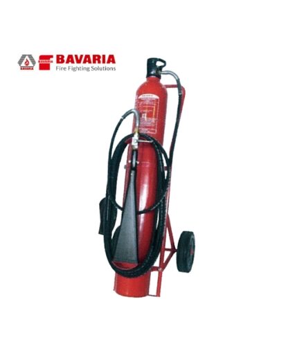 The Fire Extinguisher Trolley CO2 20KG Germany offers a compact and powerful fire suppression solution, specifically designed for industrial and high-risk areas where electrical and Class B fires are common. With a 20KG CO2 capacity, this extinguisher provides quick, effective fire control without leaving residue, making it ideal for spaces with sensitive electronics, flammable liquids, and critical equipment. Engineered in Germany for quality and precision, this CO2 extinguisher is mounted on a wheeled trolley, enabling fast, easy mobility for immediate fire response. Its robust design, combined with the effectiveness of CO2, makes it an essential tool for fire safety teams in various industrial settings. Highlights: Material: Corrosion-resistant steel cylinder for CO2 containment 20KG CO2 capacity for effective fire suppression Sturdy wheeled base for easy transport Uses: Ideal for industrial plants, chemical storage, and electrical rooms Suitable for Class B (flammable liquids) and electrical fires Effective for environments with valuable equipment and electronics Features: CO2 extinguishing agent leaves no residue Compact 20KG capacity for flexible use German-engineered for optimal safety and reliability Benefits: Provides quick and clean fire suppression Portable design for rapid deployment in high-risk zones Adheres to rigorous German safety standards