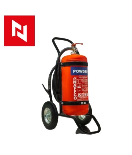 The Fire Extinguisher Trolley DCP (Dry Chemical Powder) is a high-performance fire fighting tool engineered to combat Class A, B, and C fires. Utilizing a versatile dry chemical powder, this extinguisher is effective on flammable solids, liquids, and gases, making it ideal for industrial facilities, warehouses, and chemical storage areas. The trolley design allows for easy maneuverability, enabling quick access to hazardous zones. Built to endure tough conditions, this DCP extinguisher is mounted on a robust wheeled trolley, providing a stable, portable solution for fire emergencies. The large-capacity cylinder ensures extended use, making it a reliable choice for fire safety professionals. This trolley extinguisher adheres to essential fire safety standards, offering powerful fire suppression for various industrial applications. Highlights: Material: Heavy-duty steel cylinder with DCP agent Corrosion-resistant and weatherproof design Stable trolley base for secure transport Uses: Ideal for industrial plants, warehouses, and chemical facilities Suitable for Class A (combustibles), B (liquids), and C (gases) fires Effective in high-risk, fire-prone environments Features: High-capacity DCP extinguisher for extended firefighting Wheeled trolley for easy positioning Versatile dry powder for multi-class fire suppression Benefits: Provides comprehensive fire control for diverse hazards Portable and robust for rapid response Adheres to strict fire safety standards