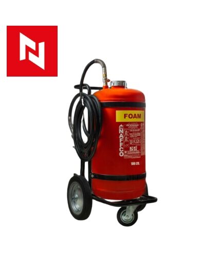 The Fire Extinguisher Trolley Foam is a highly effective, portable fire safety solution, designed to tackle Class A and B fires. Equipped with a foam-based extinguishing agent, this trolley unit is ideal for use in areas with flammable liquids, such as industrial sites, fuel storage facilities, and warehouses. Its large capacity ensures maximum coverage, making it a reliable choice for emergency response teams. Built for durability and ease of use, the Fire Extinguisher Trolley Foam is mounted on a stable wheeled base, allowing quick and efficient movement to the fire site. The unit’s design ensures swift deployment, giving users the ability to control fires before they spread. This equipment meets essential fire safety standards, making it a vital addition to any fire fighting and safety equipment collection. Highlights: Material: Sturdy, corrosion-resistant steel cylinder High-quality foam extinguishing agent Heavy-duty wheels for smooth transport Uses: Ideal for industrial facilities, fuel storage areas, and warehouses Effective on Class A (solid combustibles) and Class B (flammable liquids) fires Suitable for emergency response teams and fire safety departments Features: Large capacity foam extinguisher for extended use Wheeled trolley for quick mobility and ease of use Simple-to-operate mechanism for rapid response Benefits: Provides reliable fire control for high-risk areas Portable design allows for easy positioning Meets essential fire safety equipment standards