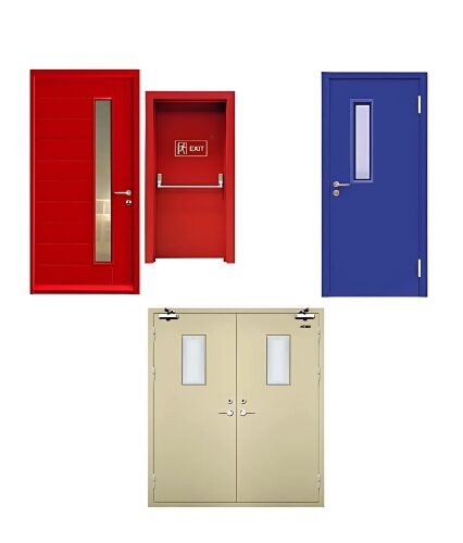 Fire Rated Doors are designed to prevent the spread of fire and smoke, providing essential safety in emergency situations Built with fire-resistant materials, these doors offer crucial protection for commercial, residential, and industrial buildings, helping to contain fire within designated areas Fire rated doors are essential for any comprehensive fire safety plan, ensuring compliance with safety regulations and enhancing the security of occupants Suitable for various applications, these doors can withstand high temperatures and feature a robust construction that offers durability and reliability Fire rated doors are available in various designs, providing both safety and aesthetic appeal without compromising on quality Highlights: Material: High-grade fire-resistant steel or wood Fire-rated insulation core for added protection Durable coating for enhanced longevity Uses: Ideal for commercial and residential buildings Effective in containing fire within specific areas Suitable for use in hallways, stairwells, and emergency exits Features: Fire-resistant construction rated for high temperatures Sturdy frame for enhanced structural integrity Available in various finishes to match interior designs Benefits: Provides essential fire safety in emergencies Helps reduce the spread of fire and smoke Meets safety regulations for reliable fire protection