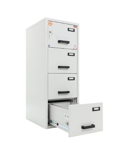 Fire Resistant Cabinets are designed to safeguard valuable items and documents from fire damage, providing essential protection in both commercial and residential settings Made from durable materials, these cabinets offer a fire-resistant storage solution for offices, warehouses, and homes Each cabinet is built with reinforced metal layers to withstand high temperatures, ensuring that sensitive items remain intact during emergencies These secure storage units are ideal for storing important documents, cash, jewelry, and other valuables, offering peace of mind and reliable protection The cabinets are available in various sizes to fit different storage needs, making them versatile and practical for multiple environments Highlights: Material: Reinforced fire-resistant metal construction Protective insulation for added safety Durable powder-coated finish for corrosion resistance Uses: Ideal for offices, homes, and warehouses Suitable for storing documents, cash, and valuables Effective in environments with high fire risk Features: Fire-resistant design rated for high temperatures Available in multiple sizes for different storage needs Secure locking mechanism for added protection Benefits: Protects valuable items from fire damage Provides peace of mind in emergencies Ensures compliance with fire safety standards