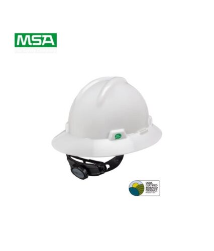 The Full Brim Hard Hat V-Gard® provides comprehensive head protection with an all-around brim for enhanced coverage against sun, rain, and falling debris. Designed for construction and industrial use, this safety helmet combines durability with comfort. The lightweight shell ensures prolonged wear without discomfort, while the adjustable suspension system allows a secure fit. Ideal for professionals in Pakistan, the Full Brim Hard Hat V-Gard® is a trusted choice for demanding work environments, offering robust protection and reliable performance. Highlights: Material: High-density polyethylene shell for impact resistance Full-brim design for 360-degree coverage Durable materials for extended use Uses: Ideal for construction, mining, and heavy industrial tasks Suitable for environments requiring full head coverage Effective in providing protection from sun, rain, and falling objects Features: Full-brim design for added protection and comfort Lightweight construction for extended wear Adjustable suspension system for a secure fit Benefits: Provides comprehensive head protection in tough environments Ensures comfort with lightweight and ergonomic design Ideal for professionals needing reliable, all-around safety helmets