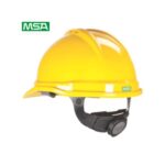 The Hard Hat V-Gard® Ventilated offers advanced head protection with superior ventilation for enhanced comfort during long work hours. The strategically placed vents allow airflow to reduce heat buildup, making this safety helmet ideal for construction, manufacturing, and other high-temperature environments. The lightweight, impact-resistant shell and adjustable suspension system ensure a secure and comfortable fit, meeting rigorous safety standards. Designed for professionals in Pakistan, the Hard Hat V-Gard® Ventilated combines safety, durability, and breathability, making it a preferred choice for challenging work settings. Highlights: Material: High-density polyethylene shell for reliable impact resistance Ventilation slots for superior airflow and reduced heat Lightweight materials for ergonomic comfort Uses: Ideal for construction, manufacturing, and industrial tasks Suitable for environments requiring ventilated head protection Effective in high-temperature conditions for comfort and safety Features: Ventilated design for improved breathability Durable shell for impact resistance Adjustable suspension system for a secure, personalized fit Benefits: Provides reliable head protection with added ventilation Ensures comfort in hot environments with airflow features Ideal for professionals needing durable, ventilated safety helmets