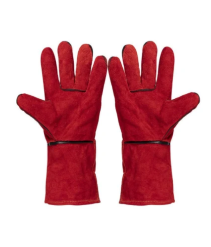 The Heat Proof Welding Gloves are designed to provide reliable protection for professionals working with high temperatures. Made from durable, heat-resistant leather, these gloves shield hands from intense heat, making them ideal for welding and metalwork. The reinforced palms add extra grip and comfort, ensuring secure handling of hot tools and materials in industrial environments. Ideal for welders in Pakistan, these gloves offer both durability and heat protection, essential for safe, effective work in high-heat conditions. Highlights: Material: Durable, heat-resistant leather for high-temperature protection Reinforced palm for added grip and safety Heavy-duty stitching for long-lasting durability Uses: Ideal for welding, metalworking, and industrial tasks Suitable for handling hot materials and tools Effective in protecting hands during high-temperature tasks Features: Heat-resistant design for safe handling in extreme conditions Reinforced palm for secure grip Heavy-duty construction for extended use Benefits: Protects hands from burns and heat exposure Ensures safety and comfort in demanding work environments Essential for professionals needing durable, heat-proof gloves