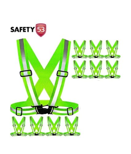 The Reflector Safety Belt is a high-visibility safety solution, designed to improve worker visibility in low-light conditions. Made with durable reflective material, this belt enhances safety for professionals working in road construction, traffic management, and other outdoor environments. The adjustable design allows for a customized fit, ensuring both comfort and security. Lightweight and easy to wear, this safety belt is an essential piece of equipment for those needing reliable visibility and safety on the job. Ideal for professionals in Pakistan who prioritize safety, the Reflector Safety Belt provides essential visibility, making it a versatile addition to any safety clothing lineup. Highlights: Material: Reflective material for increased visibility in low light Lightweight and durable for comfortable wear Adjustable strap for a secure, custom fit Uses: Ideal for construction, traffic management, and outdoor tasks Suitable for workers requiring high-visibility safety equipment Effective in reducing accident risk in low-light settings Features: High-visibility reflective material for added safety Adjustable design for a personalized fit Lightweight construction for all-day comfort Benefits: Enhances worker visibility, ensuring greater safety Easy to wear over regular clothing Essential for professionals needing high-visibility gear