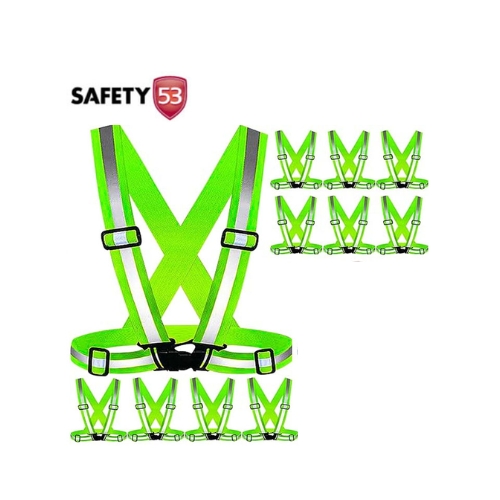 The Reflector Safety Belt is a high-visibility safety solution, designed to improve worker visibility in low-light conditions. Made with durable reflective material, this belt enhances safety for professionals working in road construction, traffic management, and other outdoor environments. The adjustable design allows for a customized fit, ensuring both comfort and security. Lightweight and easy to wear, this safety belt is an essential piece of equipment for those needing reliable visibility and safety on the job. Ideal for professionals in Pakistan who prioritize safety, the Reflector Safety Belt provides essential visibility, making it a versatile addition to any safety clothing lineup. Highlights: Material: Reflective material for increased visibility in low light Lightweight and durable for comfortable wear Adjustable strap for a secure, custom fit Uses: Ideal for construction, traffic management, and outdoor tasks Suitable for workers requiring high-visibility safety equipment Effective in reducing accident risk in low-light settings Features: High-visibility reflective material for added safety Adjustable design for a personalized fit Lightweight construction for all-day comfort Benefits: Enhances worker visibility, ensuring greater safety Easy to wear over regular clothing Essential for professionals needing high-visibility gear