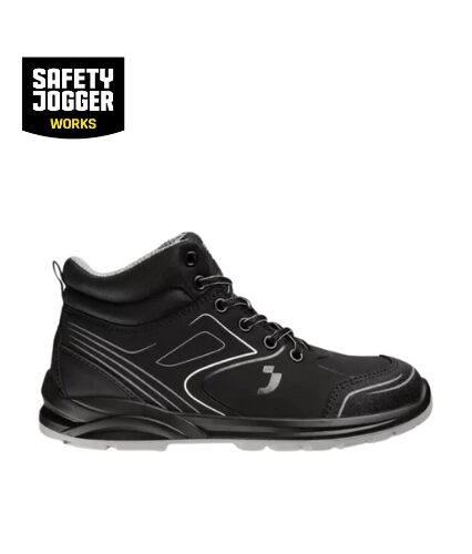 The Safety Jogger CADOR S3 MID ESD is a sporty, mid-cut safety shoe designed to combine style, comfort, and protection for workplace safety Made with electrostatic discharge (ESD) properties, this shoe is ideal for professionals working with sensitive electronic equipment The CADOR S3 features a steel toe, anti-puncture midsole, and water-resistant leather, offering protection against impacts and sharp objects while ensuring durability With an anti-slip outsole and breathable mesh lining, this shoe provides all-day comfort and stability It’s perfect for industries requiring ESD compliance, such as electronics, manufacturing, and assembly The CADOR S3 is a versatile addition to any professional’s safety footwear collection Highlights: Material: Water-resistant leather and breathable mesh lining Steel toe and puncture-resistant midsole ESD-compliant construction for sensitive environments Uses: Ideal for electronics, manufacturing, and assembly industries Suitable for work environments requiring ESD protection Effective for indoor and controlled workspaces Features: Mid-cut sporty design with anti-slip outsole ESD-safe to protect sensitive electronic components Compliant with S3 safety standards Benefits: Protects against electrostatic discharge and workplace hazards Comfortable for extended wear in active environments Essential for industries with ESD safety requirements