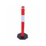 The T-Top Delineator Post Safety 53 is a high-visibility traffic guide post designed to effectively channel vehicles and mark hazards on roads, construction sites, and parking lots Made from durable, flexible materials, this delineator post withstands impact and returns to its original shape, making it ideal for high-traffic areas The T-Top handle provides easy handling and placement, enhancing its practicality for temporary or permanent use Equipped with reflective bands, the T-Top Delineator Post Safety 53 offers excellent visibility in low-light conditions, improving road safety by guiding drivers and marking restricted areas This post is a versatile tool for road safety, suitable for a wide range of applications Highlights: Material: High-quality, impact-resistant plastic Flexible design for impact recovery Reflective bands for visibility in low light Uses: Ideal for road construction, parking lots, and temporary traffic control Suitable for marking hazards and restricted areas Effective in guiding traffic flow on busy roads Features: T-Top handle for easy placement and removal Reflective bands for high visibility Durable, weather-resistant construction Benefits: Enhances safety with visible traffic guidance Durable and resilient in high-traffic areas Easy to install and reposition as needed