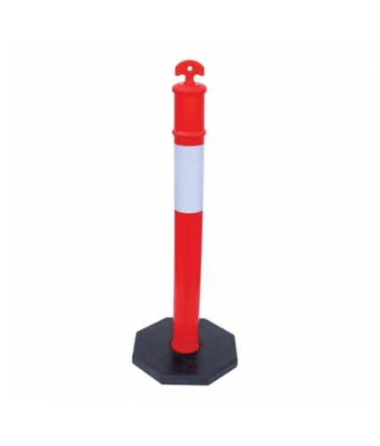 The T-Top Delineator Post Safety 53 is a high-visibility traffic guide post designed to effectively channel vehicles and mark hazards on roads, construction sites, and parking lots Made from durable, flexible materials, this delineator post withstands impact and returns to its original shape, making it ideal for high-traffic areas The T-Top handle provides easy handling and placement, enhancing its practicality for temporary or permanent use Equipped with reflective bands, the T-Top Delineator Post Safety 53 offers excellent visibility in low-light conditions, improving road safety by guiding drivers and marking restricted areas This post is a versatile tool for road safety, suitable for a wide range of applications Highlights: Material: High-quality, impact-resistant plastic Flexible design for impact recovery Reflective bands for visibility in low light Uses: Ideal for road construction, parking lots, and temporary traffic control Suitable for marking hazards and restricted areas Effective in guiding traffic flow on busy roads Features: T-Top handle for easy placement and removal Reflective bands for high visibility Durable, weather-resistant construction Benefits: Enhances safety with visible traffic guidance Durable and resilient in high-traffic areas Easy to install and reposition as needed